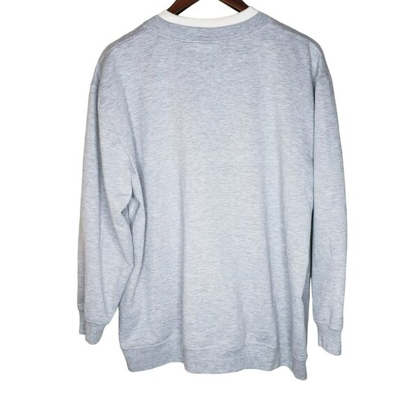 WOMENS Vtg  Sweatshirt Cardinals Bird Grannie Core Winter Embroidered Sz XL Cozy - Picture 5 of 8